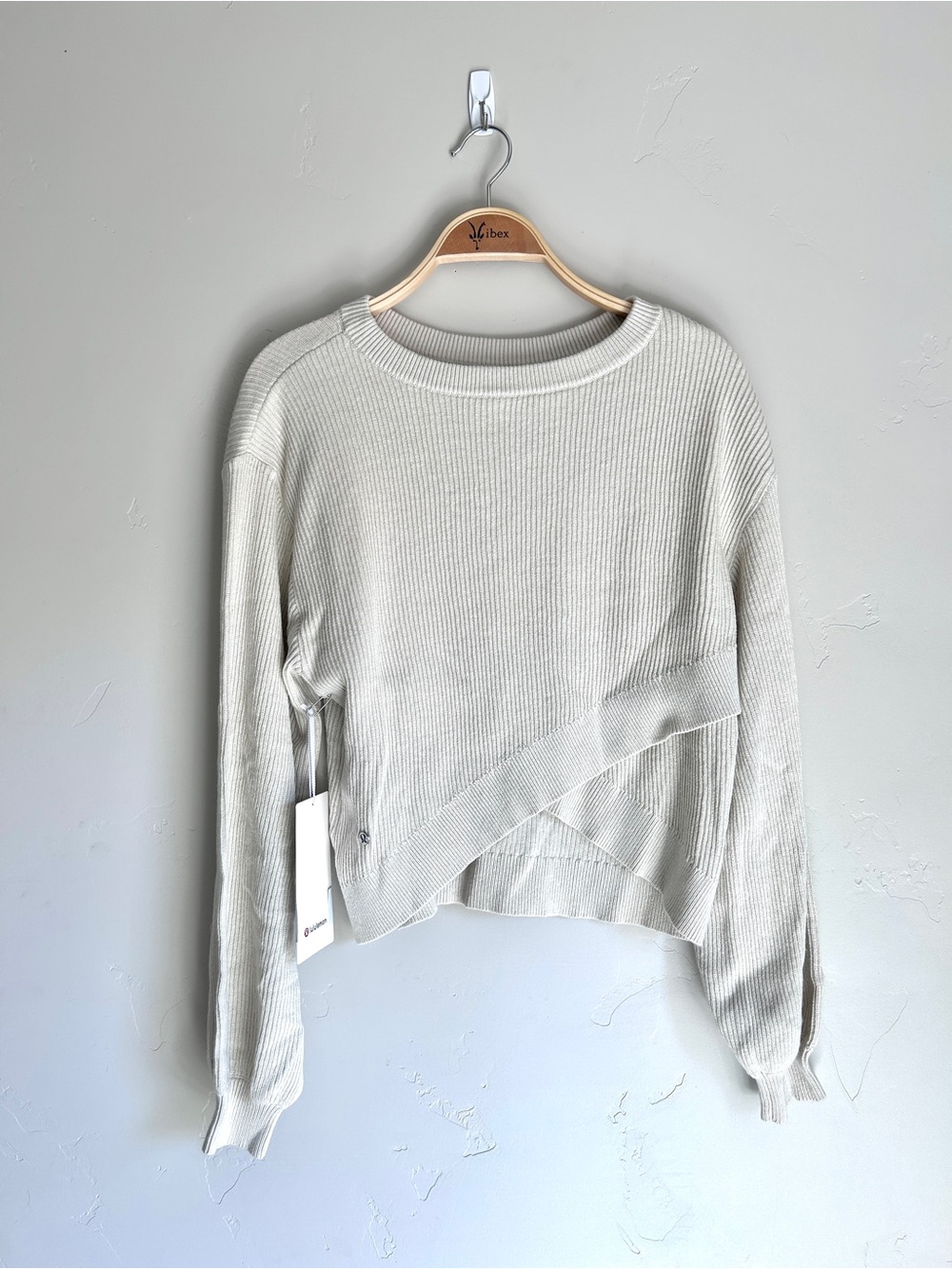 lululemon Ribbed Crossover Sweater - Cream